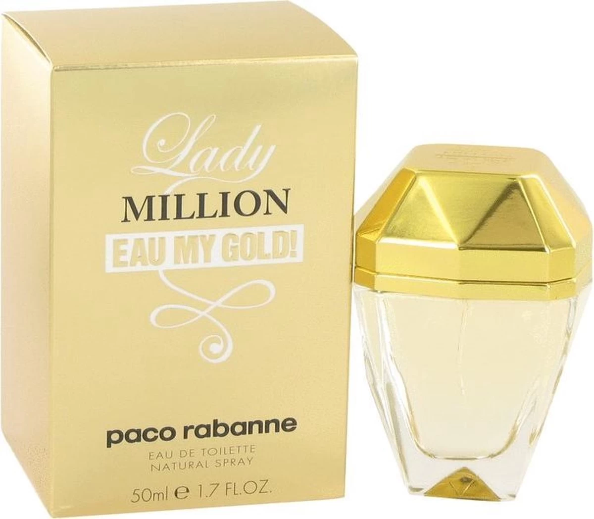 Paco Rabanne Lady Million EAU MY GOLD 50 Ml - Eau De Toilette - Damesparfum 1 Paco Rabanne Lady Million EAU MY GOLD 50 Ml - Eau De Toilette - Damesparfum