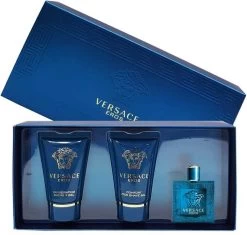 Versace - Eros Gift Of Mini 5 Ml, And Eros 25 Ml (After Shave Balm) Eros 25 Ml - Eau De Toilette - 5ML -Parfum Promotiewinkel 1200x1141 5