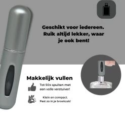 Cetins - Parfum Verstuiver Navulbaar - Mini Parfum Flesje - Reisflesje – Matt Grijs - 12 Cetins - Parfum Verstuiver Navulbaar - Mini Parfum Flesje - Reisflesje – Matt Grijs - -Parfum Promotiewinkel 1200x1146 1