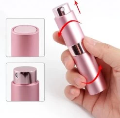 Scenty - Parfum Verstuiver Navulbaar - Mini Parfum Flesje - Reisflesje - Lichtroze -Parfum Promotiewinkel 1200x1180