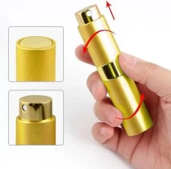 Scenty - Parfum Verstuiver Navulbaar - Mini Parfum Flesje - Reisflesje - Goud -Parfum Promotiewinkel 1200x1183 1