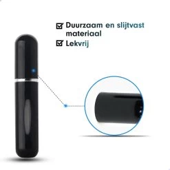 Mini Parfum Flesje | Lipstick Formaat Navulbare Parfum Verstuiver - Zwart -Parfum Promotiewinkel 1200x1200 173