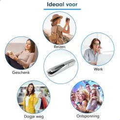 MaxedMore Navulbare Parfumverstuiver 5ml Zilver - 65 Keer Spraybare Parfum Verstuiver - Hervulbaar Tasverstuiver Voor Parfum - Meeneem Mini Geur Flesje Voor Op Reis - Lipstick Formaat Navulbaar Parfumflesje -Parfum Promotiewinkel 1200x1200 182