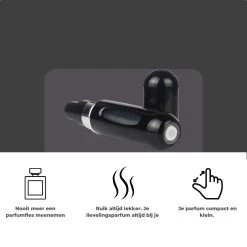 Cetins - Parfum Verstuiver Navulbaar - Mini Parfum Flesje - Reisflesje – Zwart -Parfum Promotiewinkel 1200x1200 207