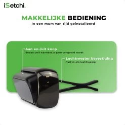 ISetchi Frisse Autoparfum - Autogeur - Met 4 Verschillende Geuren – Compact Formaat & Navulbaar - Metaal Ontwerp - Parfum Voor Luchtrooster Ventilatierooster -Auto Luchtje - Car Perfume -Parfum Promotiewinkel 1200x1200 273