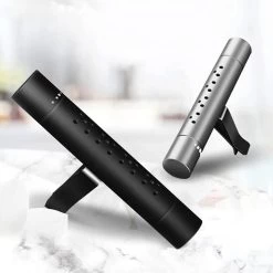 Autoparfum - Luchtverfrisser Auto - Inclusief 5 Geuren - Luxe Design - ZWART - Hervulbaar - Fris