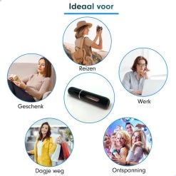 MaxedMore Navulbare Parfumverstuiver 5ml Zwart - 65 Keer Spraybare Parfum Verstuiver - Hervulbaar Tasverstuiver Voor Parfum - Meeneem Mini Geur Flesje Voor Op Reis - Lipstick Formaat Navulbaar Parfumflesje -Parfum Promotiewinkel 1200x1200 85