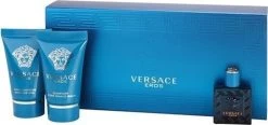 Versace - Eros Gift Of Mini 5 Ml, And Eros 25 Ml (After Shave Balm) Eros 25 Ml - Eau De Toilette - 5ML -Parfum Promotiewinkel 1200x563 1