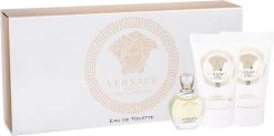 Versace Eros Pour Femme Giftset - 5 Ml Eau De Toilette Spray + 25 Ml Showergel + 25 Ml Bodylotion - Cadeauset Voor Dames