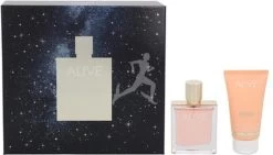 Hugo Boss Alive Geschenkset - 50ml Eau De Parfum + 75ml Bodylotion -Parfum Promotiewinkel 1200x687 2