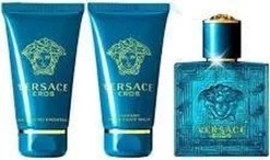Versace - Eros Gift Of Mini 5 Ml, And Eros 25 Ml (After Shave Balm) Eros 25 Ml - Eau De Toilette - 5ML -Parfum Promotiewinkel 1200x709