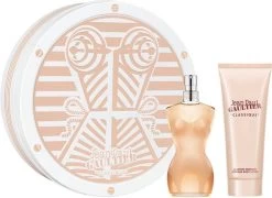 Jean Paul Gaultier Classique Giftset - 50 Ml Eau De Toilette Spray + 75 Ml Bodylotion - Cadeauset Voor Dames