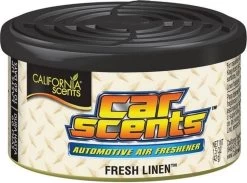 California Scents Luchtverfrisser Blik Fresh Linen - Autogeurtje -Parfum Promotiewinkel 1200x887