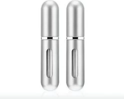 Navulbaar Parfum Flesje -Mini Parfumflesje -Hervulbaar Parfumflesje - Hervulbare Verstuiver - Zilver - Aluminium - Spray -Parfum Promotiewinkel 1200x959