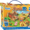 Grafix 3d Vloerpuzzel Boerderij, 55st.