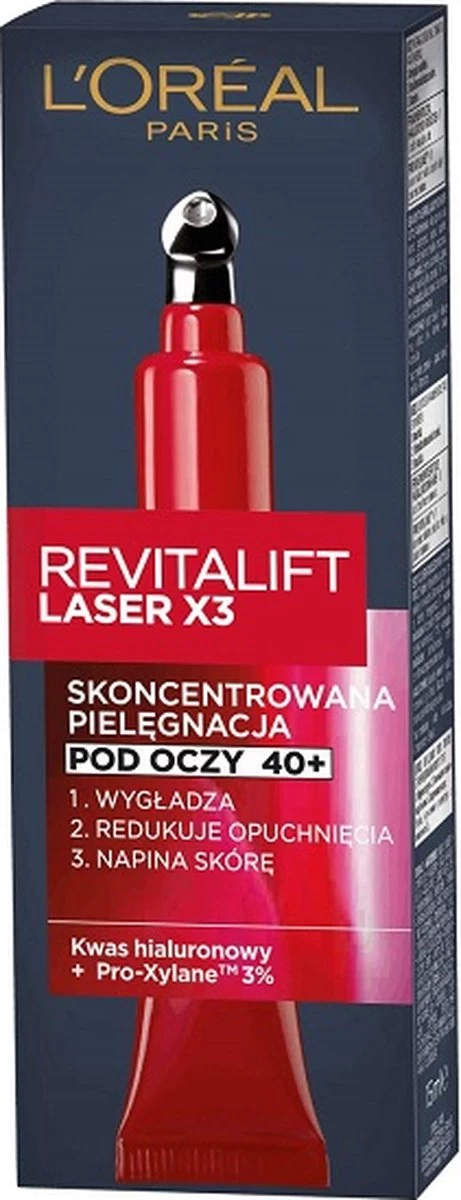 L'Oreal - Revitalift Laser X3 Advanced Anti-Age Eye Cream Under Eyes 15Ml 1 L'Oreal - Revitalift Laser X3 Advanced Anti-Age Eye Cream Under Eyes 15Ml