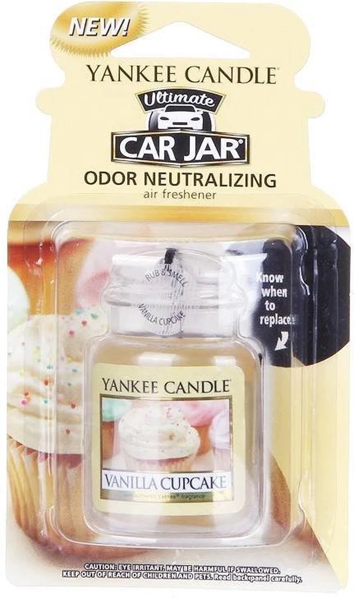 Yankee Candle - Vanilla Cupcake Ultimate Car Jar 2 Yankee Candle - Vanilla Cupcake Ultimate Car Jar - Afbeelding 2