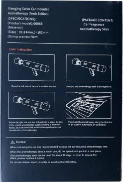 Luxe Auto Luchtverfrisser - 3 Aroma Geuren - Auto Verfrisser - Auto Luchtje - Zwart -Parfum Promotiewinkel 811x1200
