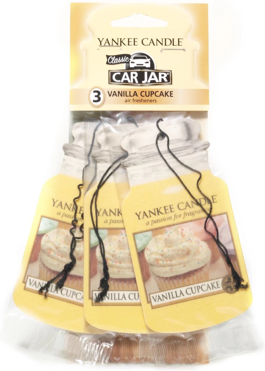 Yankee Candle Autoparfum Vanilla Cupcake 3 Stuks 1 Yankee Candle Autoparfum Vanilla Cupcake 3 Stuks
