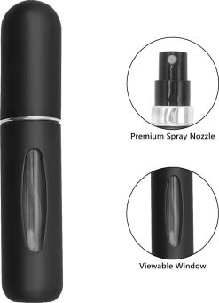 Merkloos Hervulbaar Parfumflesje - Zwart - 5ML - Verstuiver - Navulbaar 5 Merkloos Hervulbaar Parfumflesje - Zwart - 5ML - Verstuiver - Navulbaar -Parfum Promotiewinkel 869x1200 1