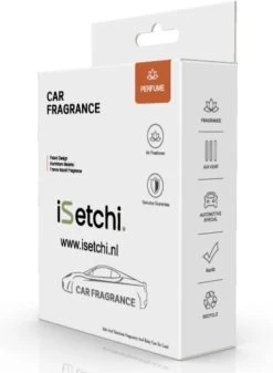 ISetchi Frisse Autoparfum - Autogeur - Met 4 Verschillende Geuren – Compact Formaat & Navulbaar - Metaal Ontwerp - Parfum Voor Luchtrooster Ventilatierooster -Auto Luchtje - Car Perfume -Parfum Promotiewinkel 879x1200 4