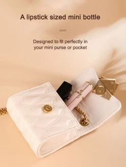 Hervulbare Parfumverstuiver-5ml-Mini Parfumverstuiver-Kleine Spuitfles Voor Parfum-Lege Parfumflesje Voor Op Reis Glasspray Draagbaar Parfumpakket Met Lederen Hoes - Mandarijn Groen -Parfum Promotiewinkel 910x1200