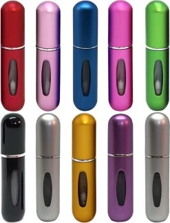 MaxedMore Navulbare Parfumverstuiver 5ml Blauw - 65 Keer Spraybare Parfum Verstuiver - Hervulbaar Tasverstuiver Voor Parfum - Meeneem Mini Geur Flesje Voor Op Reis - Lipstick Formaat Navulbaar Parfumflesje -Parfum Promotiewinkel 914x1200 3